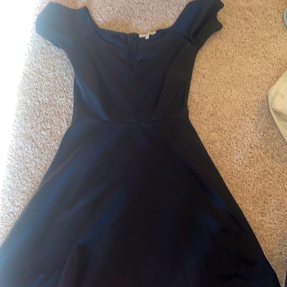 Black Skater Dress, off the shoulder